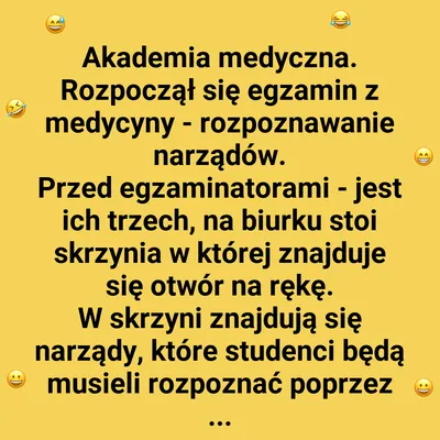 Egzamin na akademii medycznej