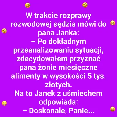 Janek i jego wkład w alimenty