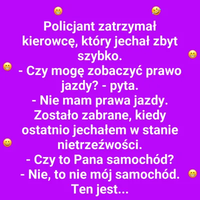 Kierowca kontra policjant