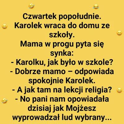 Lekcja religii oczami dziecka