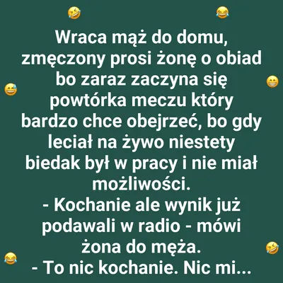 Obiad podczas meczu i rozczarowanie