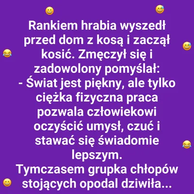 Praca fizyczna oczyszcza umysł