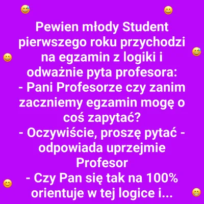 Student kontra profesor logiki