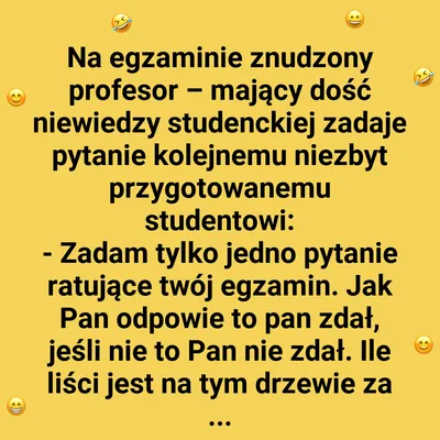 Student kontra profesor