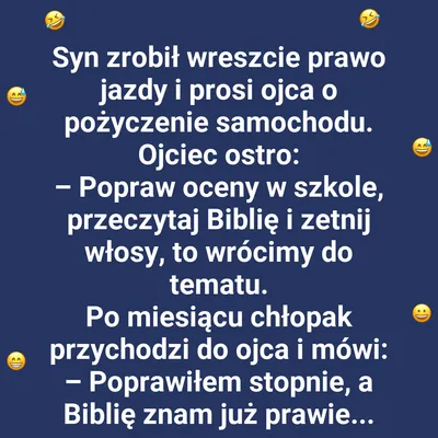 Warunki ojca, riposta syna